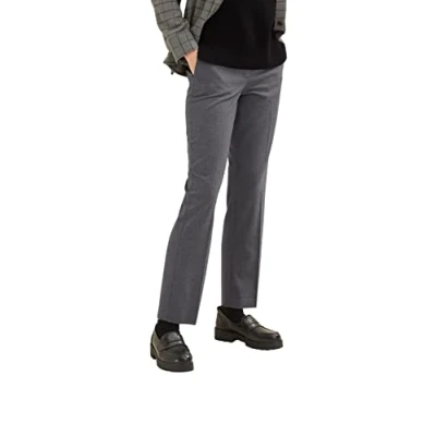 Abbildung von TOM TAILOR Damen Stoffhose 1034205, 30281 Evident Anthracite Melange, 32W / 32L