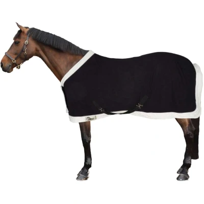 Abbildung von Harry&#039;s Horse Fleecedecke Purnkmodell mit Bauchlatz Schwarz 145/195