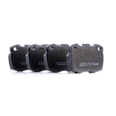 Abbildung von BREMBO P 44 005 Bremsbelagsatz exkl. Verschleißwarnkontakt ohne Zubehör LAND ROVER: Defender Off Road, Pickup, Road Convertible
