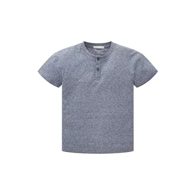Abbildung von TOM TAILOR Jungen Kinder Oversized T Shirt mit Knopfliste 1035087, Blau, 128 134