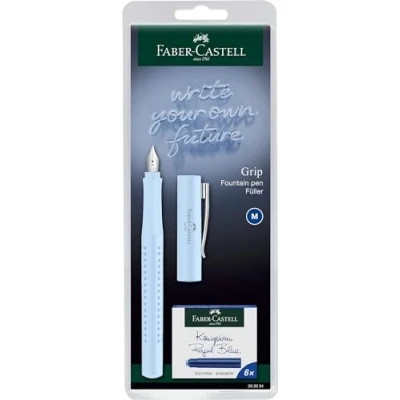 Abbildung von FABER CASTELL 202034 Füller Grip 2010 New Harmony, Federberite M, inkl. Tintenpatronen, farbig sortiert
