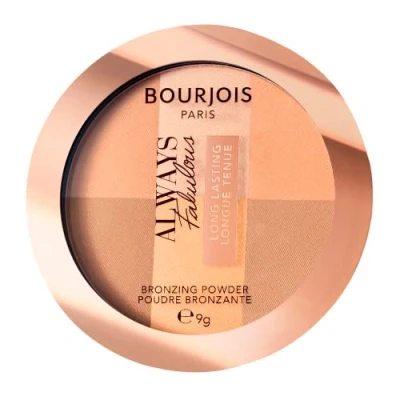 Abbildung von Bourjois Always Fabulous Long Lasting Bronzing Powder Bräunungserde von Finish hell bis lang anhaltend, 001 Medium 9g