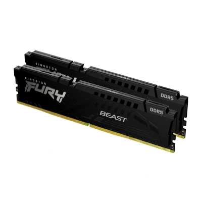 Abbildung von Kingston FURY Beast Schwarz EXPO DDR5 64GB (2x32GB) 5600MT/s CL36 DIMM Desktop Gaming Speicher Kit mit 2 KF556C36BBEK2 64