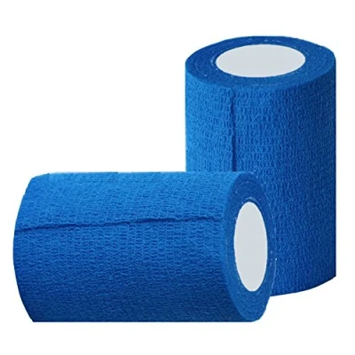 Abbildung von Haftbandage 12 Rollen x 10 cm 4,5 m, Erste Hilfe, Sport, Bandagen, COBOX Tierarztverband selbstklebende himmelblau