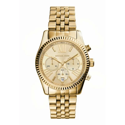 Abbildung von Michael Kors Traditional Lexington Chronograph goldcoloured, Damen, Größe: One Size, Gold coloured