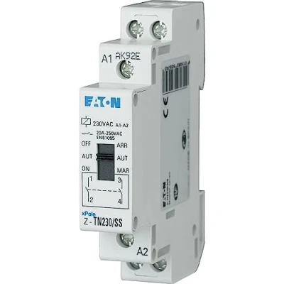Abbildung von Eaton 265574 Vorwahl Relais, 230VAC/50Hz, 2S, 20A