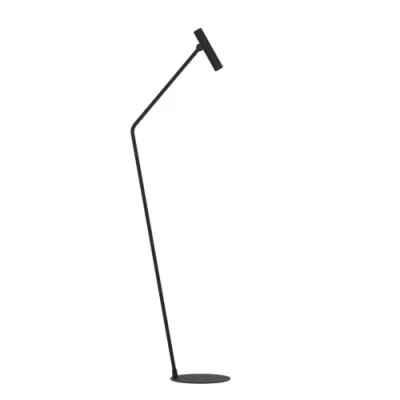 Abbildung von Eglo 900909 LED Stehleuchte ALMUDAINA Stahl schwarz 1X5W 3000K H:157cm mit Fußtrittschalter