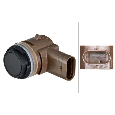 Abbildung von HELLA 6PX 358 270 471 Parksensoren vorne, hinten Ultraschallsensor VOLKSWAGEN: Multivan 6, Golf 7 Variant, Passat B8 SKODA: Octavia 3 Combi