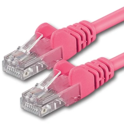 Abbildung von 1aTTack.de 10m magenta 1 Stück CAT.6 CAT6 Ethernet Lan Netzwerk Kabel 1000 Mbit/s Patchkabel