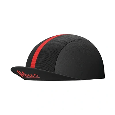 Abbildung von ABUS Race Cap stylische Cycling mit Sweatband Schutz vor Sonne, Insekten und Schweiß passt unter den Rennradhelm für Damen Herren Schwarz, Größe M