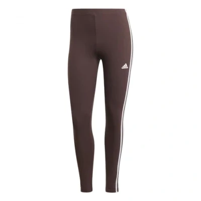 Abbildung von adidas Sportswear Essentials Stripes HIGH Waisted Single Legging Tights, Damen, Größe: Small, Shadow brown