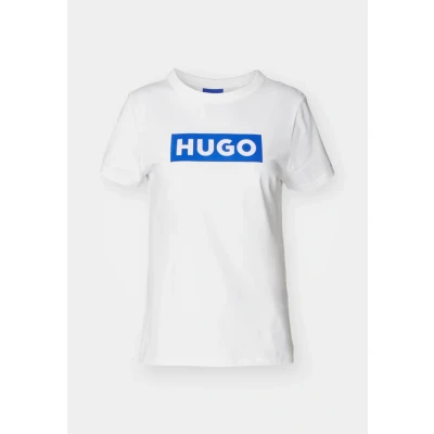 Abbildung von HUGO Classic Tshirt print, Damen, Größe: 3XL, White