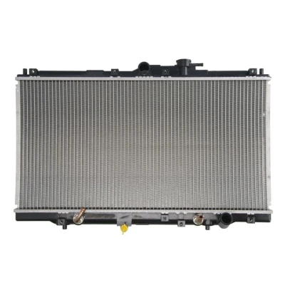 Abbildung von THERMOTEC D74017TT Kühler, Motorkühlung Aluminium, Kunststoff für Fahrzeuge mit/ohne Klimaanlage 678 350 23 Automatikgetriebe Kühlrippen gelötet