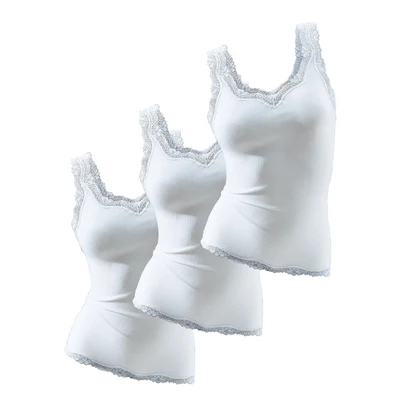 Abbildung von H.I.S 3PACK Top, Damen, Größe: 36/38, Weiß