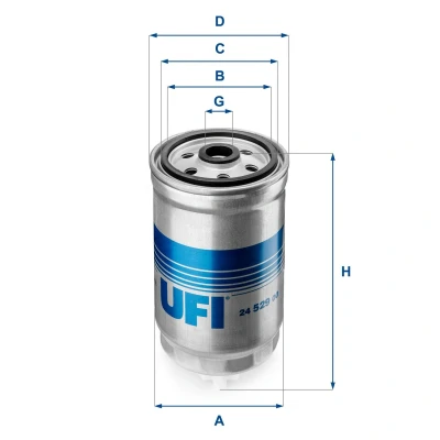 Abbildung von Ufi Filters 24.529.00 Dieselfilter für Autos