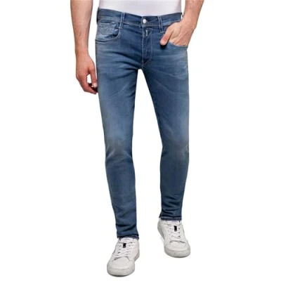 Abbildung von Replay Herren Jeans Anbass Slim Fit Hyperflex mit Stretch, Medium Blue 009 1 (Blau), 31W / 32L