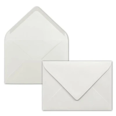 Abbildung von Briefumschläge in Hellgrau 25 Stück DIN C5 Kuverts 22,0 x 15,4 cm Nassklebung ohne Fenster Weihnachten, Grußkarten Serie FarbenFroh