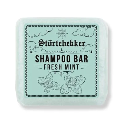 Abbildung von Störtebekker® Premium Festes Shampoo Fresh Mint Handgefertigtes, veganes für Herren &amp; Damen Wohlduftende Duschpflege Haut und Haar Feuchtigkeits