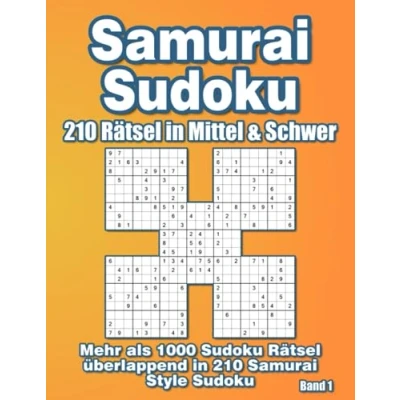 Abbildung von Samurai Sudoku in Mittel &amp; Schwer: Variation mit 210 Kniffligen Style Rätseln