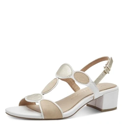 Abbildung von Marco Tozzi Riemensandalette, Damen, Größe: 36, White Schuhe