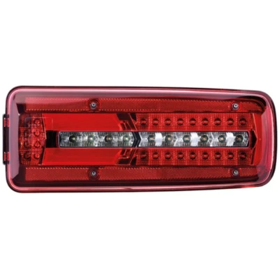 Abbildung von HELLA 2VP 012 381 041 Rückleuchte rechts LED schwarz 24 glasklar, Rot Elektromagnetische Verträglichkeit (EMV), mit Schrauben