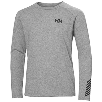 Abbildung von Helly Hansen Jr Loen Tech Ls Top Grey Melange Junior Unisex 10