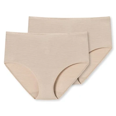 Abbildung von Schiesser Damen 2 Pack Midi Slip Modal Essentials Unterwäsche, Sand_162893, 46 EU