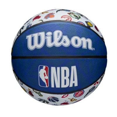 Abbildung von Wilson Basketball NBA ALL TEAM, Outdoor, Gummi, Größe: 7, Rot/Weiß/Blau