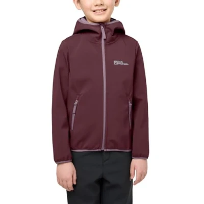 Abbildung von Jack Wolfskin Fourwinds KIDS Unisex Softshelljacke für Kinder, Größe: 152, Boysenberry