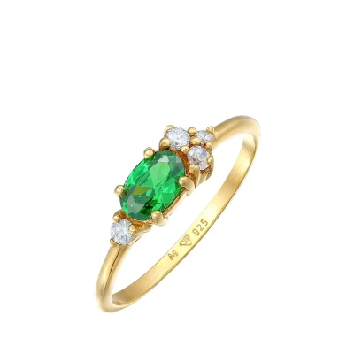 Abbildung von Elli Classic LOOK Ring goldcoloured, Damen, Größe: 58, Gold coloured
