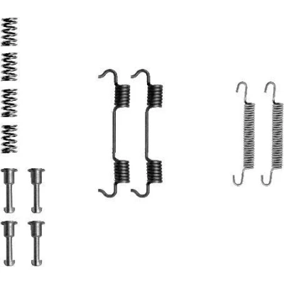 Abbildung von HELLA 8DZ 355 201 801 Zubehörsatz, Feststellbremsbacken BMW: 3 Saloon, Touring, 1 Hatchback