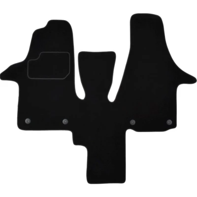 Abbildung von MAMMOOTH A041 VW231 PRM 01 Fußmattensatz Textil vorne 1 schwarz VOLKSWAGEN: Multivan 5 (7HM