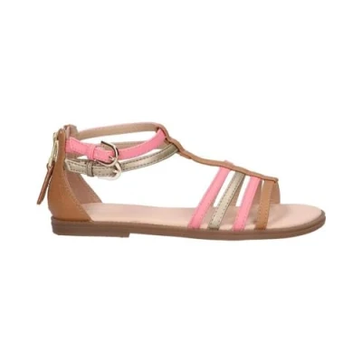 Abbildung von Geox Karly Riemensandalette für Kinder, Größe: 39, Biscuit lt coral cbq Kunststoff