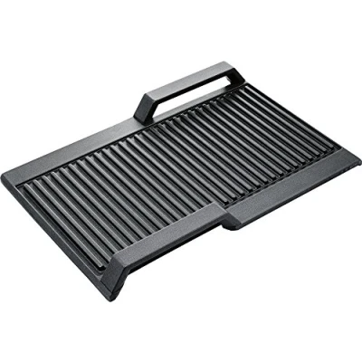 Abbildung von Bosch HEZ390522 Zubehör für Kochfelder, Grillplatte, ideal das Braten von Steak und Gemüse wie auf einem Grill, Made in Germany