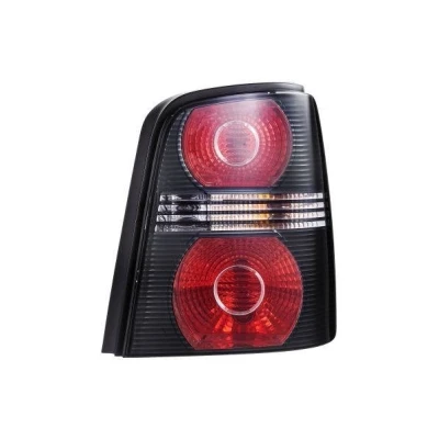 Abbildung von HELLA 2SK 009 477 101 Rückleuchte rechts P21W, PY21W, R5W 12 schwarz mit Glühlampen Lampenträger VOLKSWAGEN: Touran I