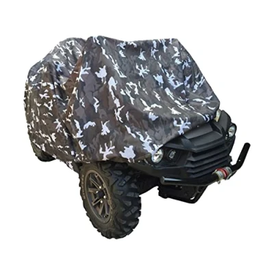 Abbildung von Rolektro Quad ATV Abdeckplane XL 250x125x85cm Fahrzeug Abdeckung Abdeckhaube Schutzhülle Cover Plane Winter Camouflage