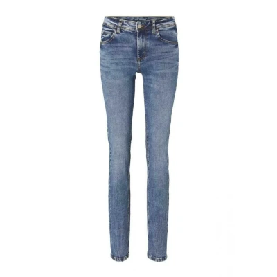Abbildung von TOM TAILOR Damen 1008119 Alexa Straight Jeans, 10125 Random Bleached Blue Denim, 31W / 34L EU