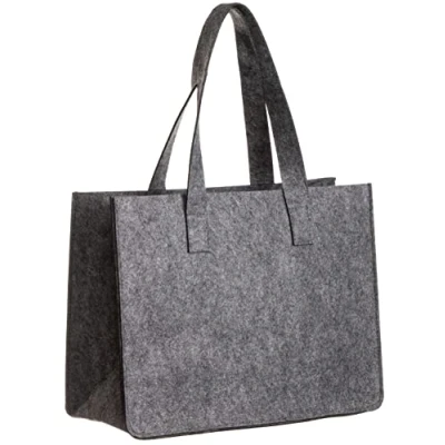 Abbildung von Brandsseller Filztasche Freizeittasche aus Filz Praktische Shoppingbag Einkaufstasche mit Henkel ca. 36 x 27 x15 cm