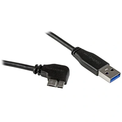 Abbildung von StarTech.com 50cm Slim Micro USB 3.0 Kabel rechtsgewinkelt 3.1 Gen 1 (5 Gbit/s) Anschlusskabel