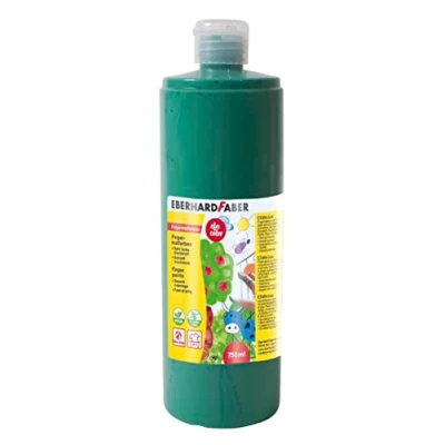 Abbildung von Eberhard Faber 578963 Fingerfarbe EFA Color, permanentgrün, 750 ml, schnelltrocknend und auswaschbar