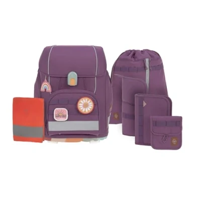 Abbildung von LÄSSIG 7 teiliges Schulranzen Set Kinder/School Boxy Unique purple