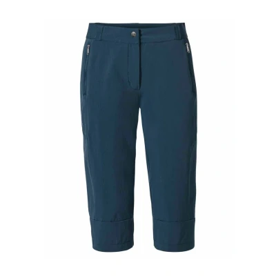 Abbildung von Vaude WO Farley Stretch Capri III Dusty Outdoor Shorts, Damen, Größe: 46, Dark sea
