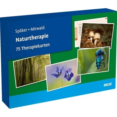 Abbildung von Naturtherapie: 75 Therapiekarten. Mit 24 seitigem Booklet in hochwertiger Klappkassette, Kartenformat 16,5 x cm (Beltz Therapiekarten)