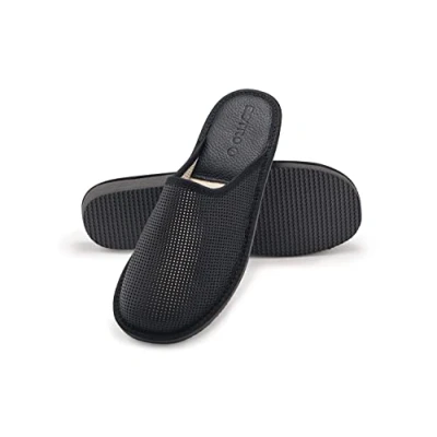 Abbildung von ESTRO Slipper Herren Sommer Hausschuhe Offene Leder Männer Pantoffeln Pantoletten F19 (Schwarz F20, 43 EU)