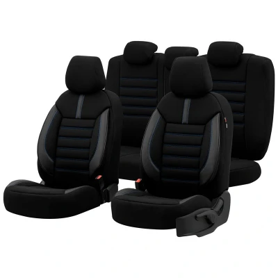 Abbildung von Otom Limited LMT 103 Sitzschonbezug blau/schwarz Textil, Leder