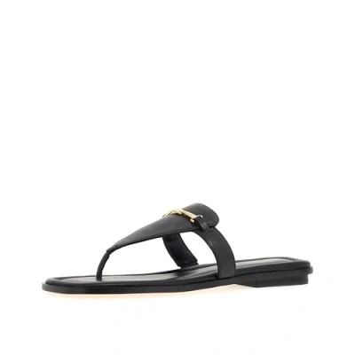 Abbildung von Michael Kors LENA Thong Zehentrenner, Damen, Größe: 41, Black Schuhe