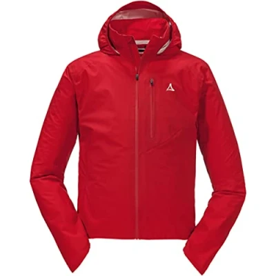 Abbildung von Schöffel Bohusleden Regenjacke / wasserabweisende Jacke, Herren, Größe: 50, Rot
