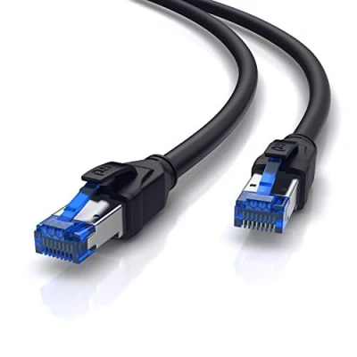 Abbildung von CSL 7,5m CAT.8 Netzwerkkabel Outdoor 40 Gbits LAN Kabel Patchkabel Datenkabel CAT 8 High Speed Gigabit Ethernet Cable 40000 Mbits abriebfest ölbeständig wasserfest IP66