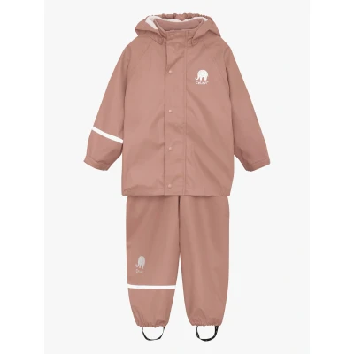 Abbildung von Celavi Basic Rainwear Unisex SET Regenhose für Kinder, Größe: 98, Burlwood
