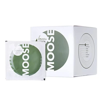 Abbildung von Loovara Kondome hauchzart 12 Stück Größe XXXL 69 mm Präservative für mehr Fun &amp; Feeling beim Sex Vegan, Fair Rubber, Transparent Naturfarben mit Reservoir Gleitmittel im 12er Pack
